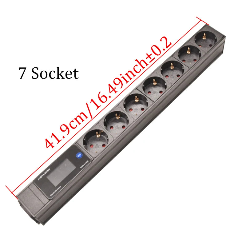 Digital Power Meter Socket Strip