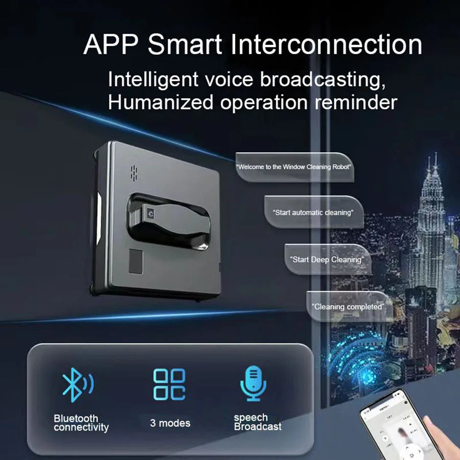 Robot Window Cleaner with Smart Memory