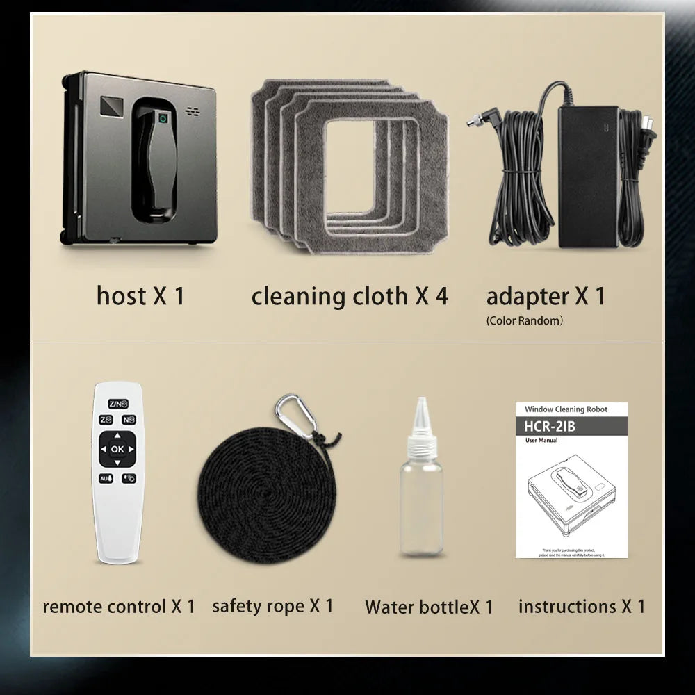 Robot Window Cleaner with Smart Memory